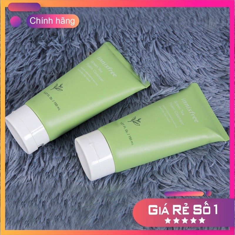 Sữa rửa mặt trà xanh Innisfree Green Tea Foam Cleanser 150ml Hàn Q