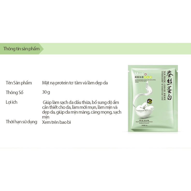 Mặt nạ dưỡng trắng da cấp ẩm thải độc da làm tươi mới mịn da mask nội địa