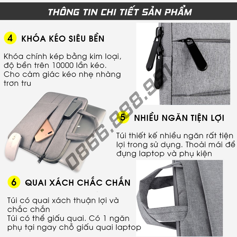 Túi Chống Sốc Laptop, Macbook. Mã XP04 | BigBuy360 - bigbuy360.vn
