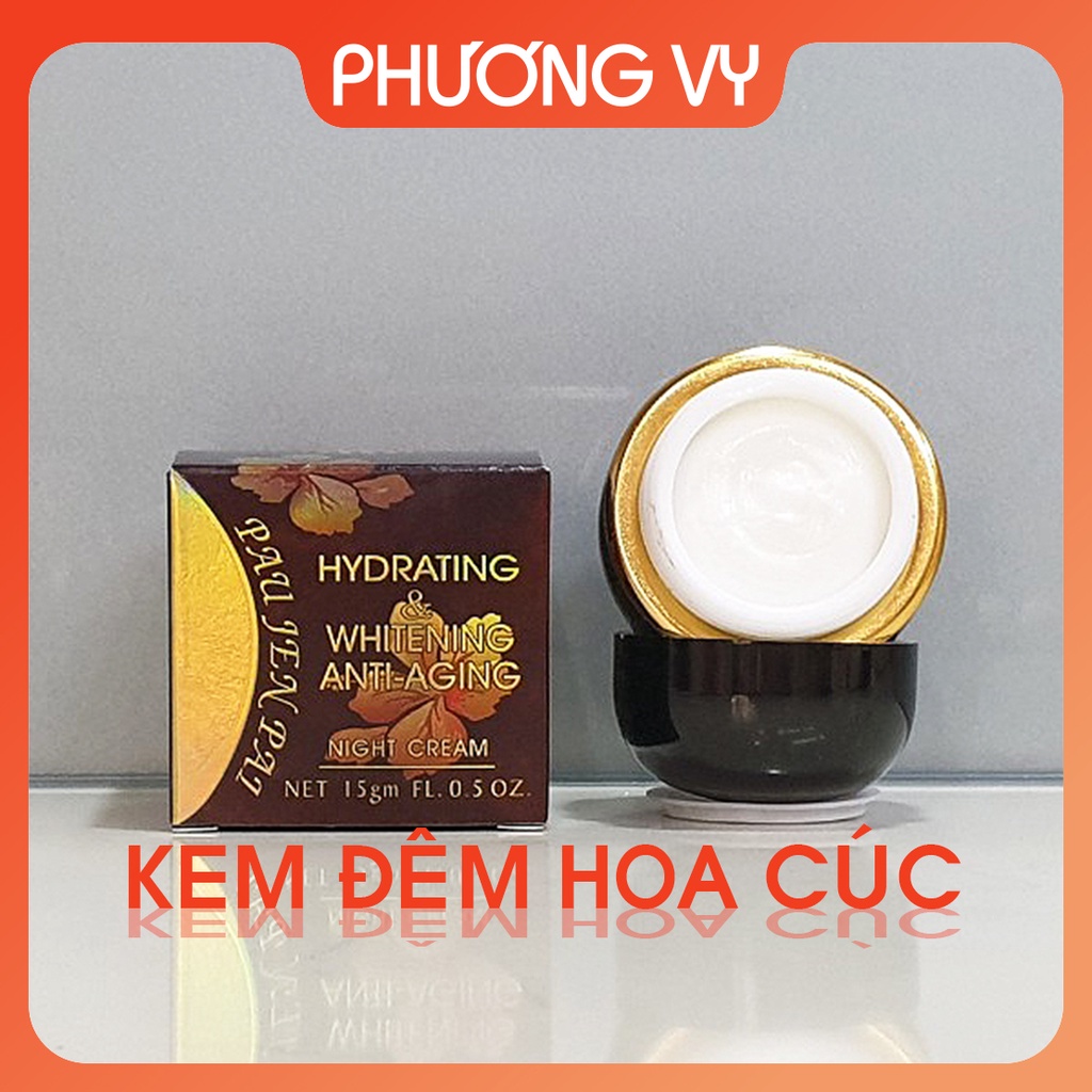 Kem đêm Kem Hoa Cúc, làm sạch nám và dưỡng trắng da, kem nám, mỹ phẩm Pau Jen Pai.