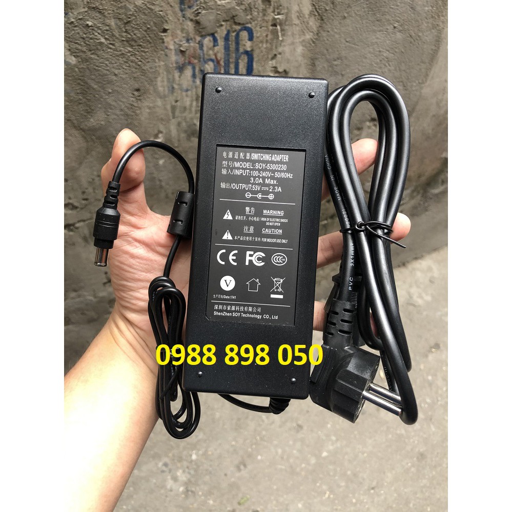 nguồn adapter 53V 2.3A cho Switch PoE Dahua