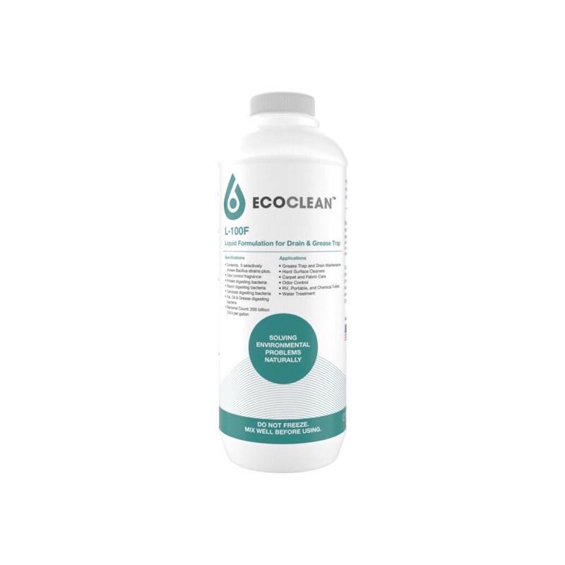 Vi sinh thông tắc dầu mỡ & đường ống, cống rãnh - Ecoclean L100F (USA)