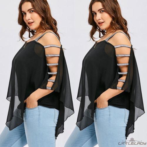 ☛☏❤Womens Summer Long Sleeve Shirt Casual Blouse Loose Chiffon Tops T Shirt new | BigBuy360 - bigbuy360.vn