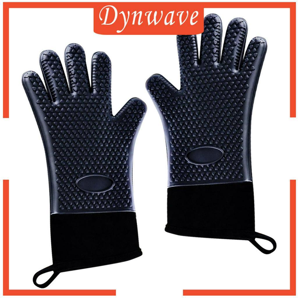 [DYNWAVE] Kitchen Oven Gloves Anti-scalding Mitts for Baking Barbecue Cooking Grilling