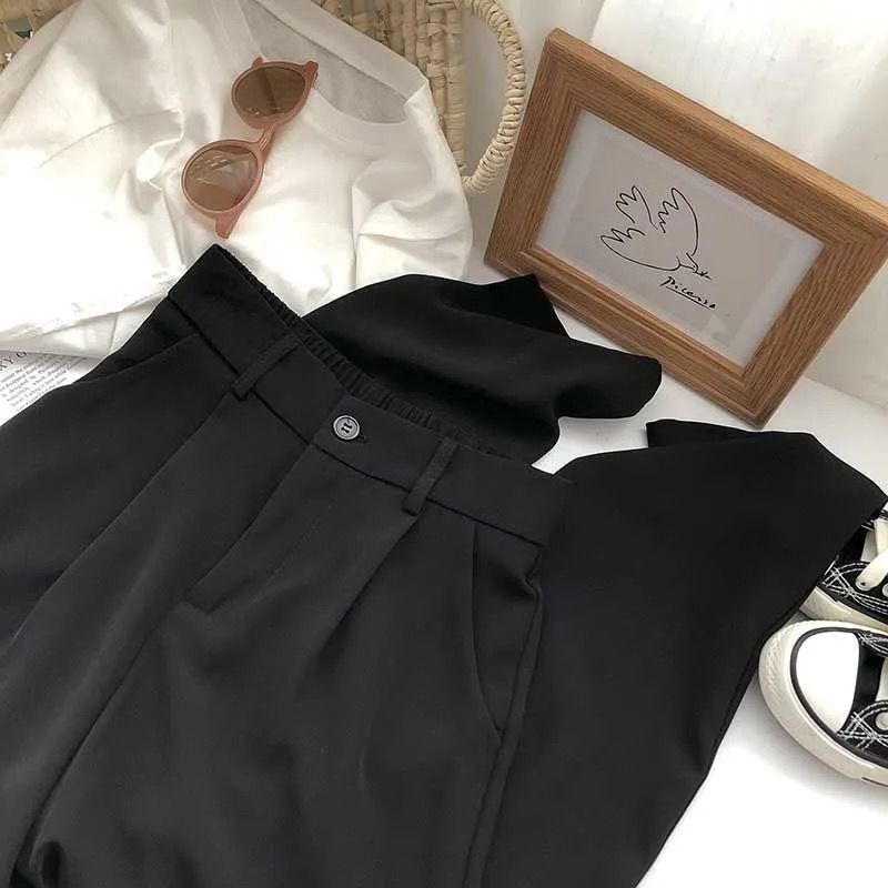 Quần Dài Lưng Cao Dáng Rộng Thiết Kế Mới Cho Nữ