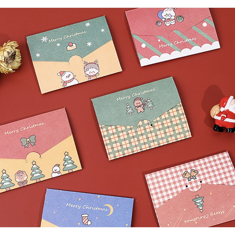 Set 5 Tấm Thiệp Chúc Mừng Giáng Sinh Dành Cho Cặp Đôi