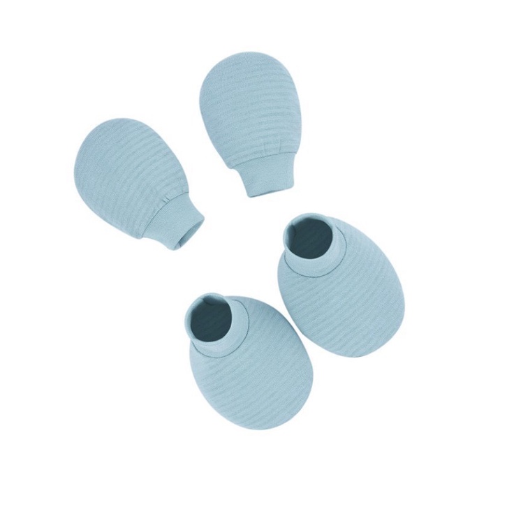 Bao tay, bao chân và mũ vân thoáng Lullaby cho bé