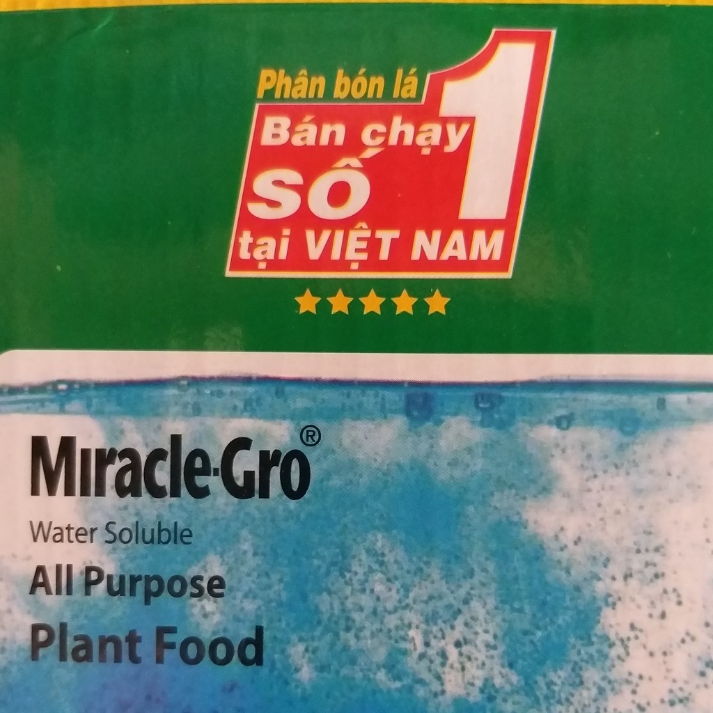 Combo bộ ba Phân Bón Lá Miracle - Gro (30-10-10) - (15-30-15) - (20-20-20)