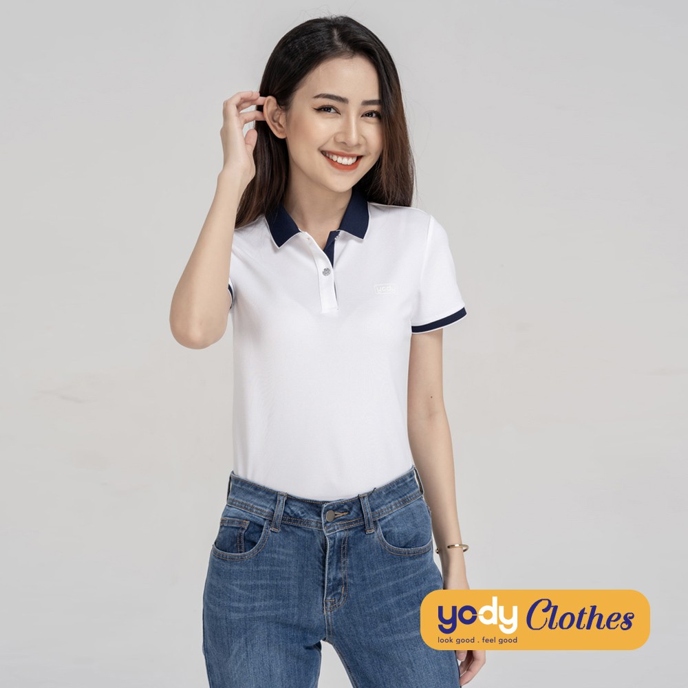 Áo thun polo nữ YODY cafe cổ bẻ thoáng mát kháng khuẩn chuẩn form APN3700 | BigBuy360 - bigbuy360.vn