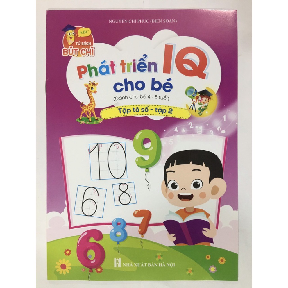 Bộ Phát Triển IQ Cho Bé 3 4 5 tuổi Combo 8q giúp bé thông minh phát triển trí tuệ TOPKIDS