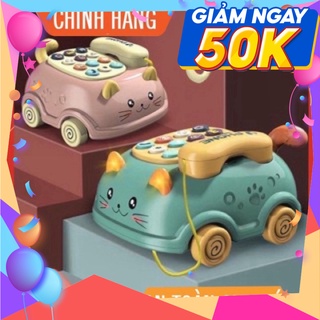 Điện thoại ô tô mèo phát nhạc và phát sáng cho bé