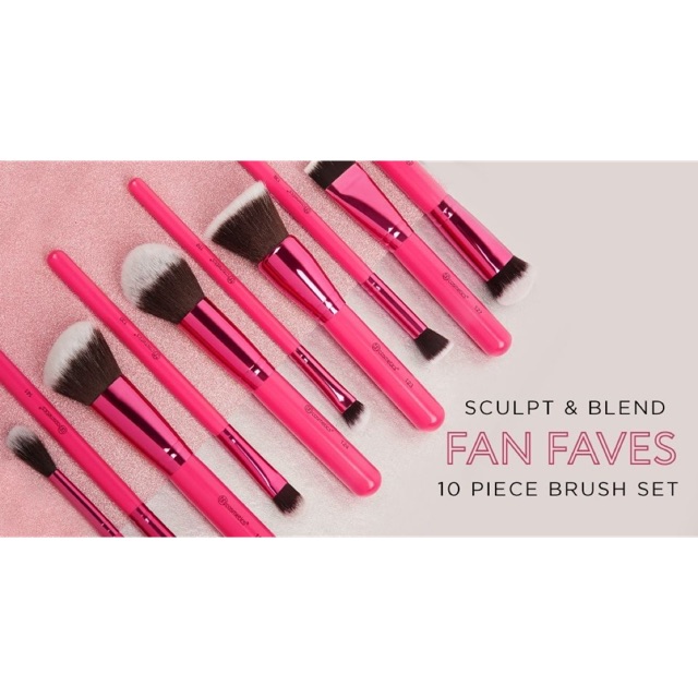 Bộ cọ BH Cosmetics Sculpt And Blend Fan Faves 10 Piece Brush Set