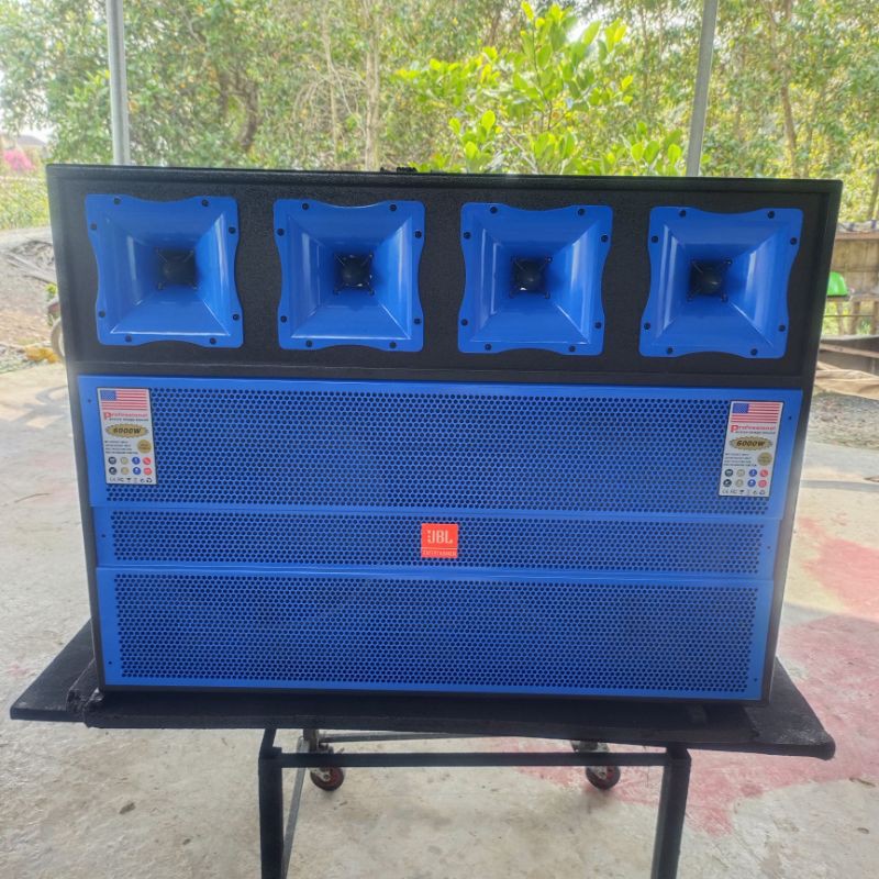 Loa Kéo 4 Treble 350 Bass Đôi 40 Sườn Nhôm - Mạch Reveverb 300W Công Suất Lớn - Micro Karaoke - Full Phụ Kiện