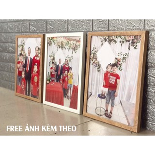 Khung ảnh treo tường 30x40cm, miễn phí in ảnh,