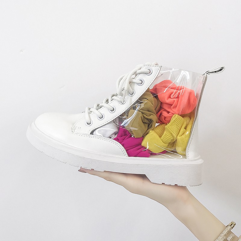 ] BOOTS MARTIN CAO-TOP TRONG SUỐT  FUZZERIO F14116