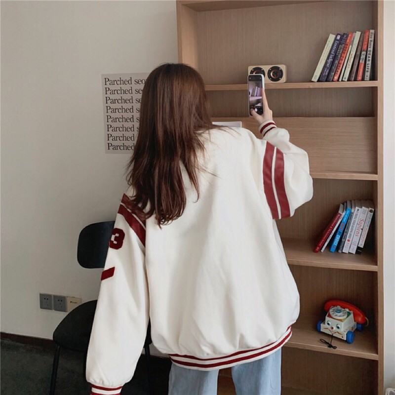 (Video tự quay) Áo khoác bomber bóng chày thể thao nam nữ unisex ulzzang Hàn Quốc [Yannie] | BigBuy360 - bigbuy360.vn