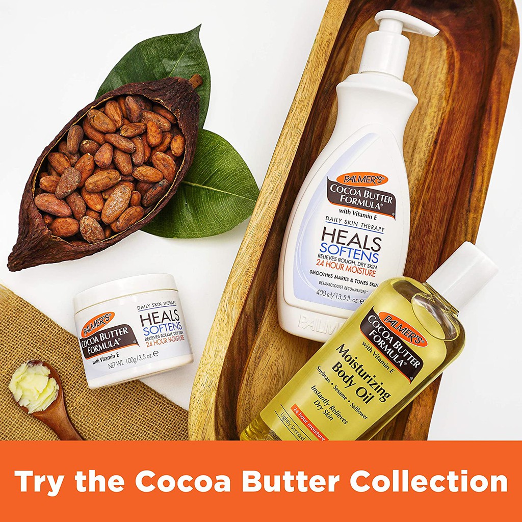 Dưỡng thể hàng ngày Palmer's Cocoa Butter Formula Daily Skin Therapy Body Lotion with Vitamin E 400ml (Mỹ)