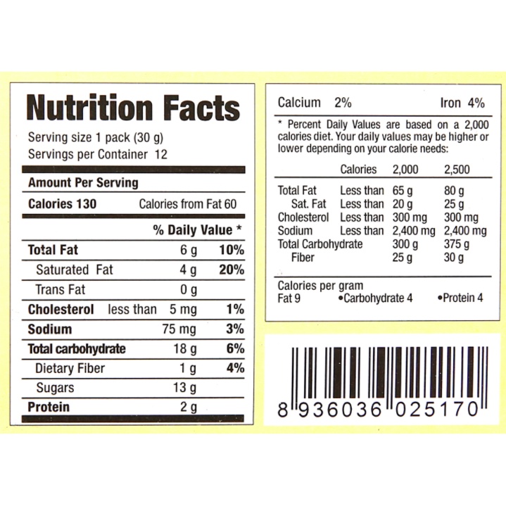 BÁNH ORION CHOCOPIE DARK/ CHOCO-PIE CACAO HỘP 12 CÁI x 30gr