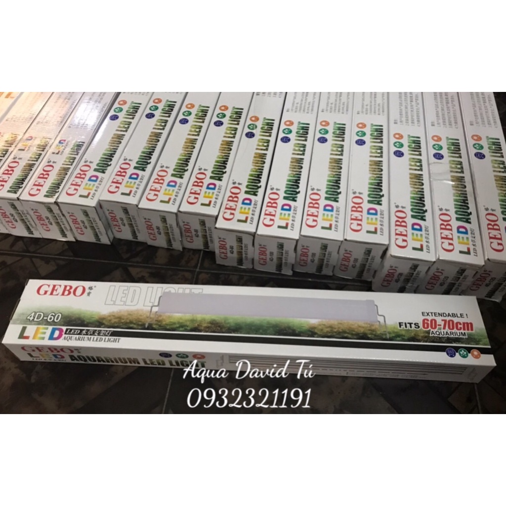 Đèn Led Siêu Sáng GEBO 4 Hàng Bóng Cho Bể Cá Cảnh,Bể Thủy Sinh