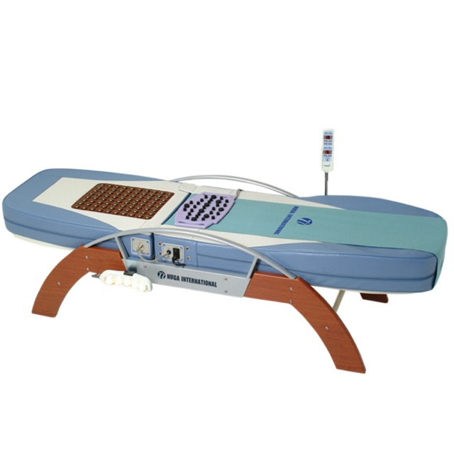 Thanh lý Giường massage Hàn Quốc NUGA BEST NM5000 kèm tấm massge điện chân, bụng, tay cầm đá cẩm thạ
