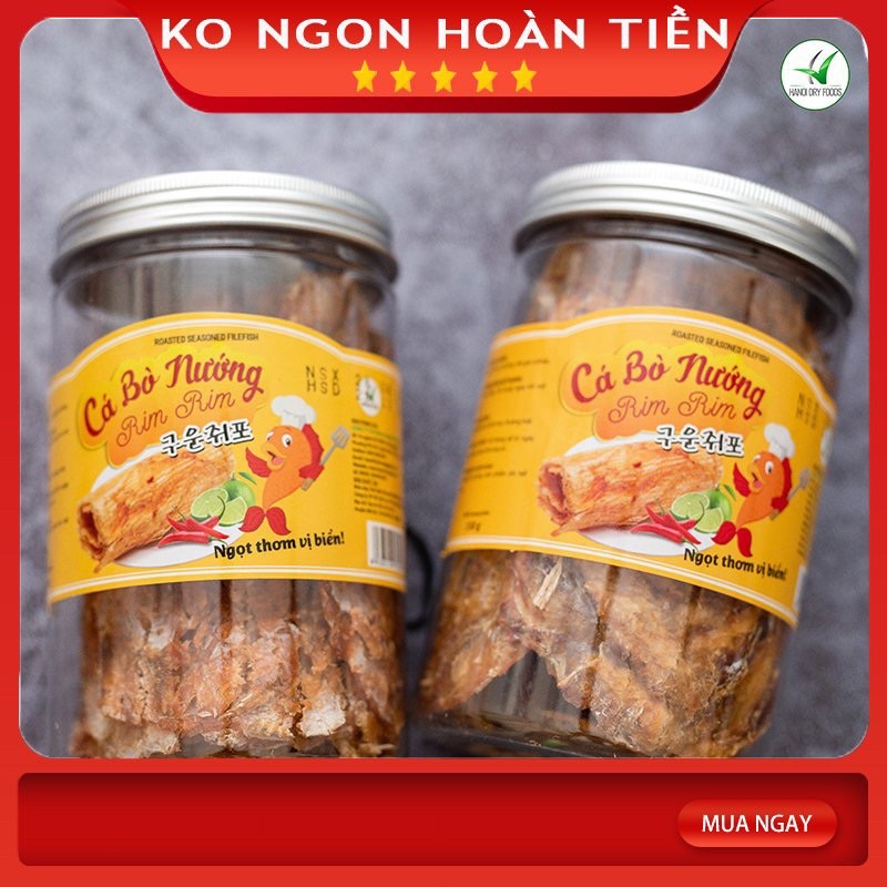 [Cá bò nướng đồ ăn vặt Cao Cấp] Cá bò nướng RIM RIM 150g vừa ngon vừa rẻ - Khô gà Cooky
