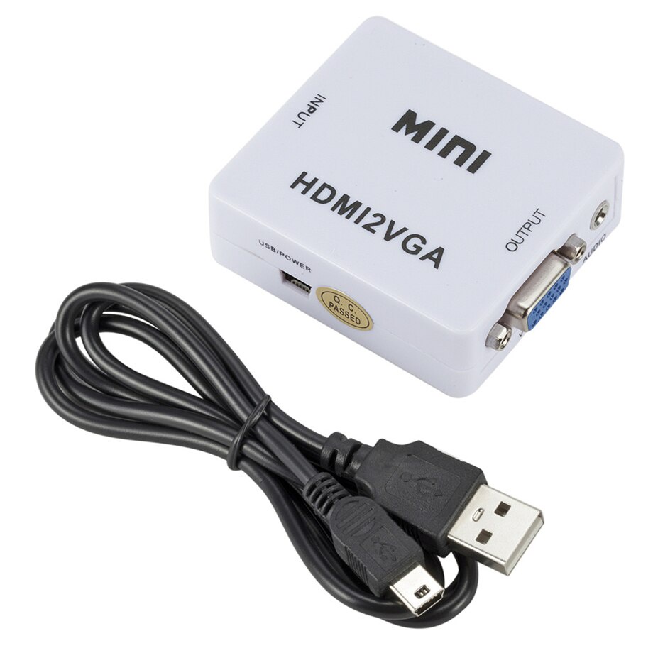 Bộ chuyển đổi HDMI sang VGA analog HD 1080p cho PC/ laptop/ máy tính b