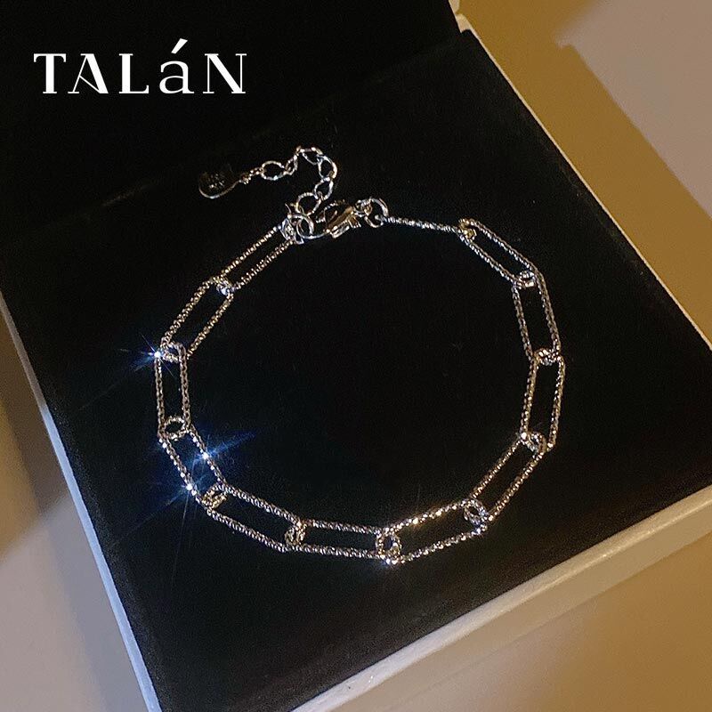 Vòng tay bạc đơn giản thời trang phong cách hàn quốc cho nữ