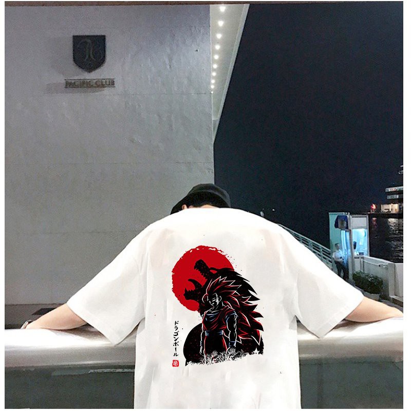 Áo thun unisex form rộng Goku hóa xayda vải dày mịn 2020T2401
