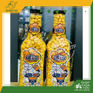 Bắp Rang Bơ Chai Siêu To  2 Vị Caramel / Bơ Sữa Siêu Hot 888gram - Hủ Pet 160gram  ( Mã Freeship đơn hàng 50k )