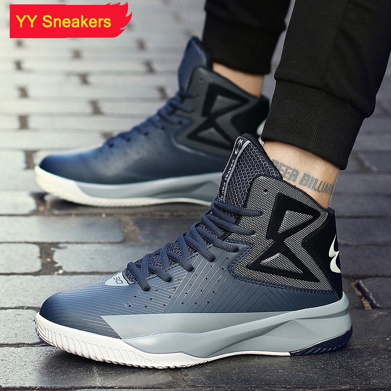 High Neck Basketball Shoes Men's Basketball Shoes Outdoor Cheap Black Men's Basketball Shoes