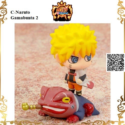 Mô hình Naruto nhiều biến hóa cưởi cửu vỹ và vua cóc Chibi 1106