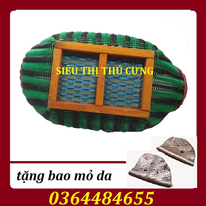 GIỎ XIÊN QUAI INOX VẬN CHUYỂN GÀ -TẶNG BAO MỎ