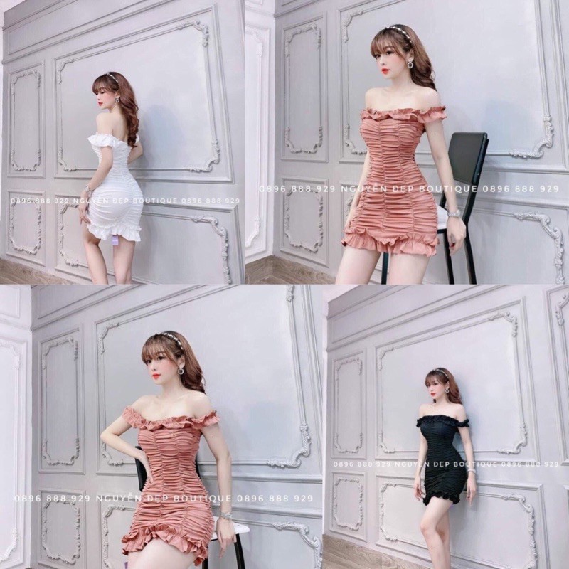 Đầm đẹp - đầm body trễ vai