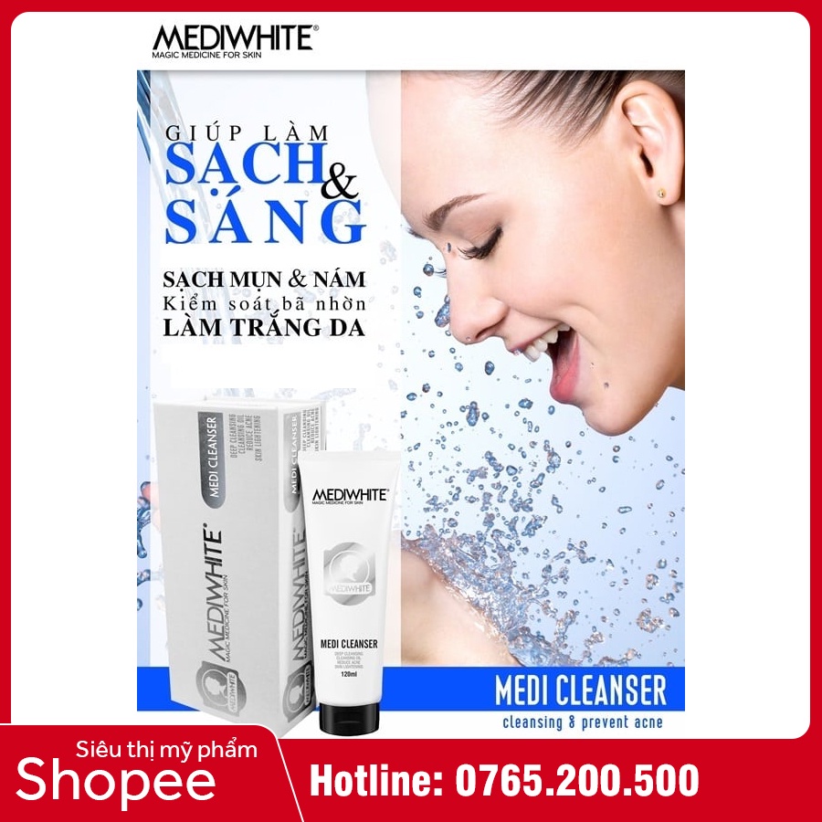 Sữa Rửa Mặt Ngừa Mụn Medi White - Medi Cleanser - Sữa Rửa Mặt Ngừa Mụn, Sạch Sâu | BigBuy360 - bigbuy360.vn