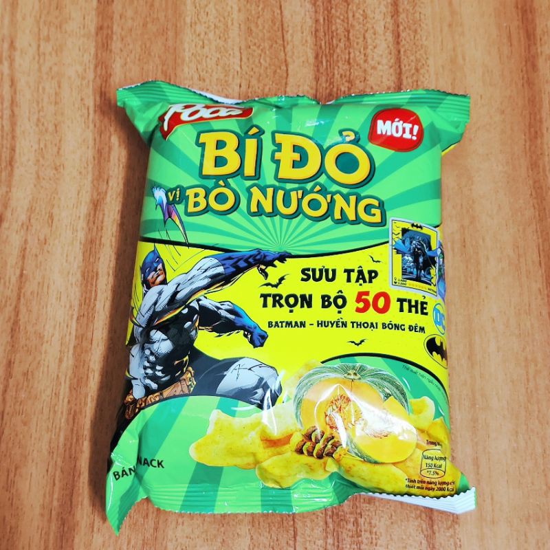 Bánh Snack Poca® Bí đỏ vị bò nướng (mới) gói 36g