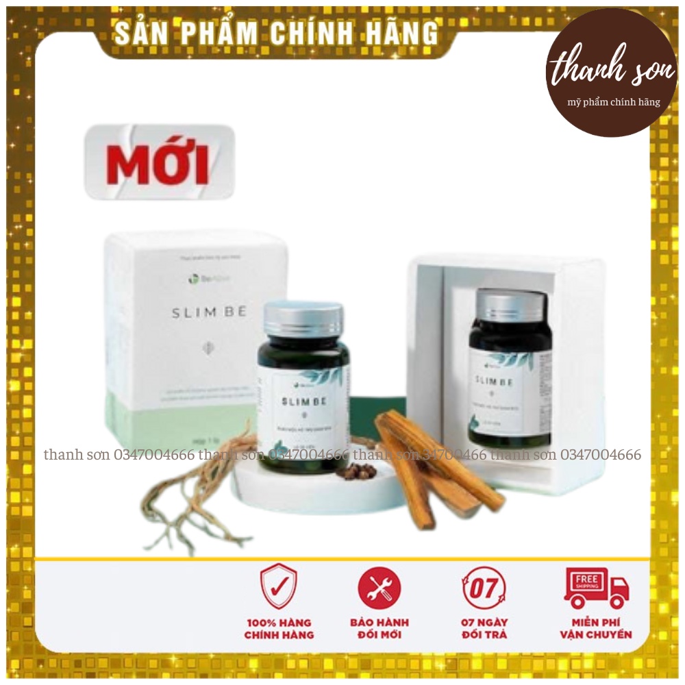 Giảm Cân SLIM BE của BEALIVE Chính Hãng giảm mỡ bụng hiệu quả giảm béo an toàn chính hãng hộp 30 viên