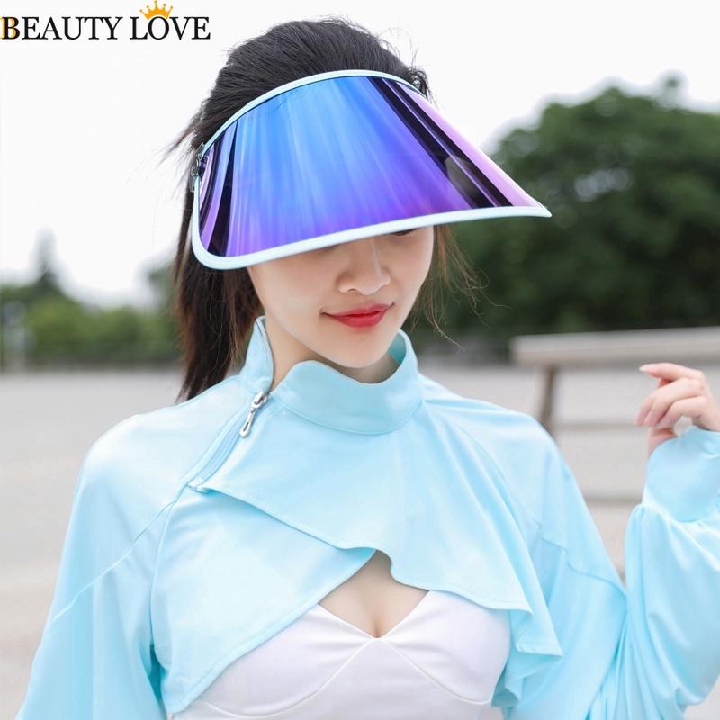 Mũ Gương Che Nắng / Tia UV / Tia UV Hình Giọt Nước Thời Trang Đi Biển Mùa Hè Cho Nam Và Nữ