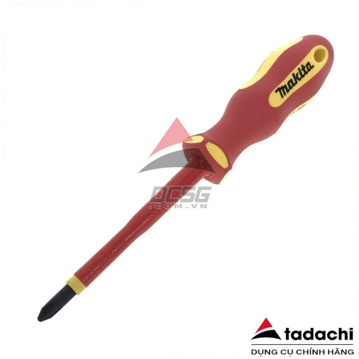 Tua vít cách điện 1.000V PH2x100mm Makita B-66139 | Tadachi