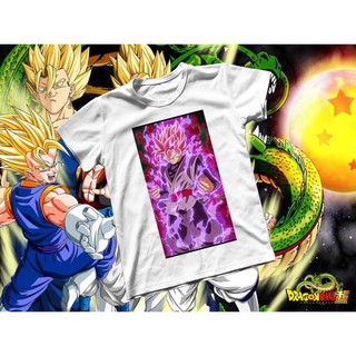 Áo thun Cotton Unisex - Anime - Dragon Ball - Black SSJ Rose giá xưởng