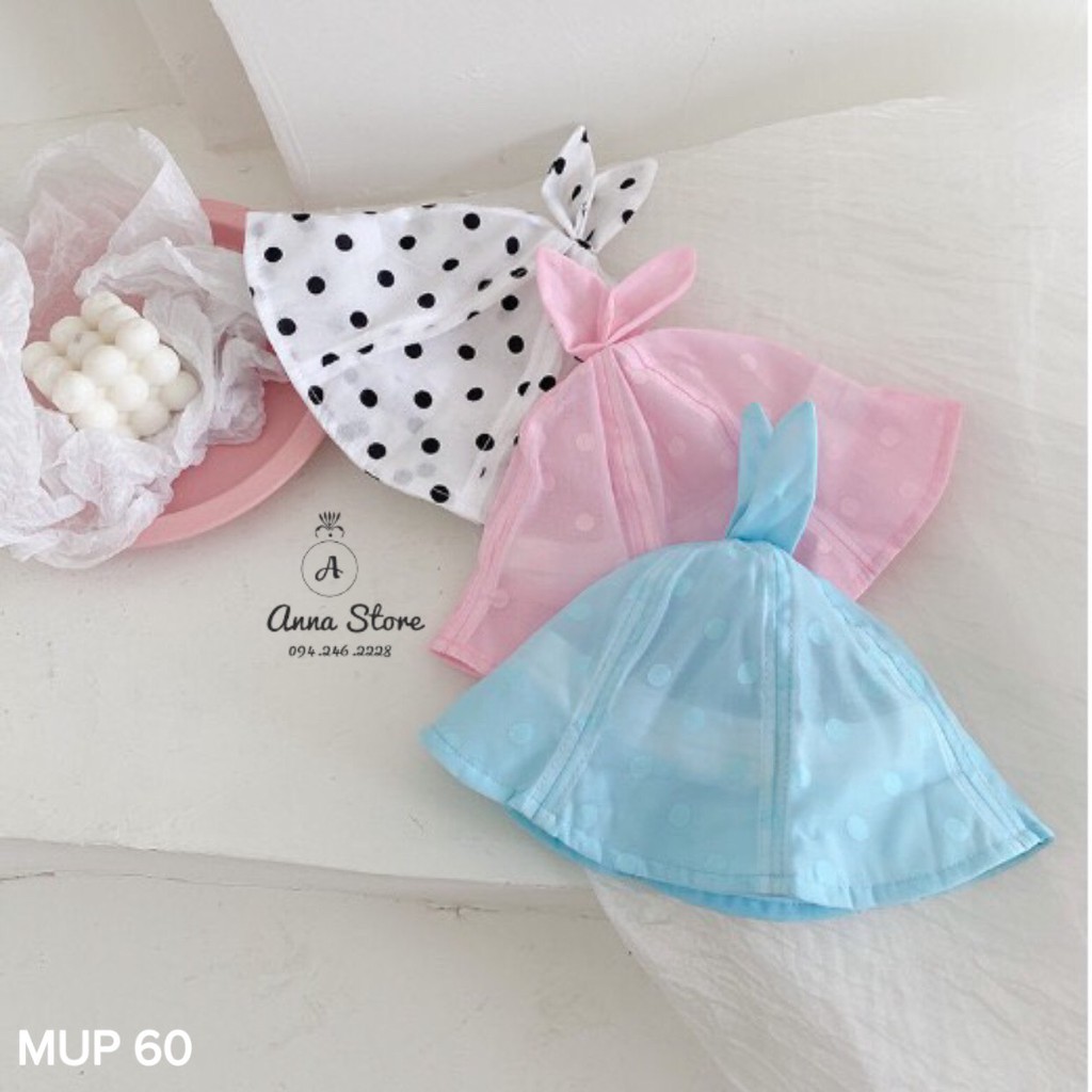 MUP 60 : Mũ vành cho bé 6-18m