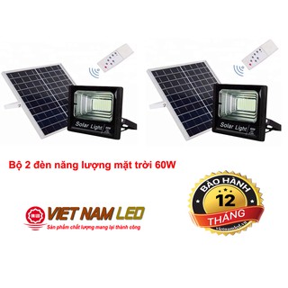 BỘ 2 ĐÈN NĂNG LƯỢNG MẶT TRỜI 60W SOLAR LIGHT, vnled.vn, vietnamled.vn, đt 0936395395