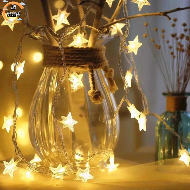 Dây Đèn Led Hình Ngôi Sao Trang Trí Tiệc Cưới Dài 1.5m