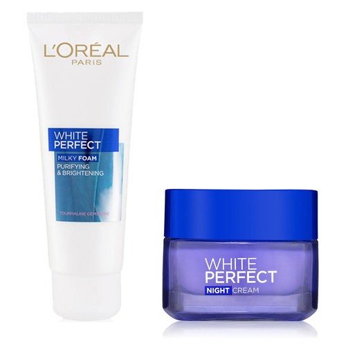 Combo L'Oreal Sữa Rửa Mặt Sáng Da 100ml + Kem Dưỡng Sáng Da L'Oreal 50ml