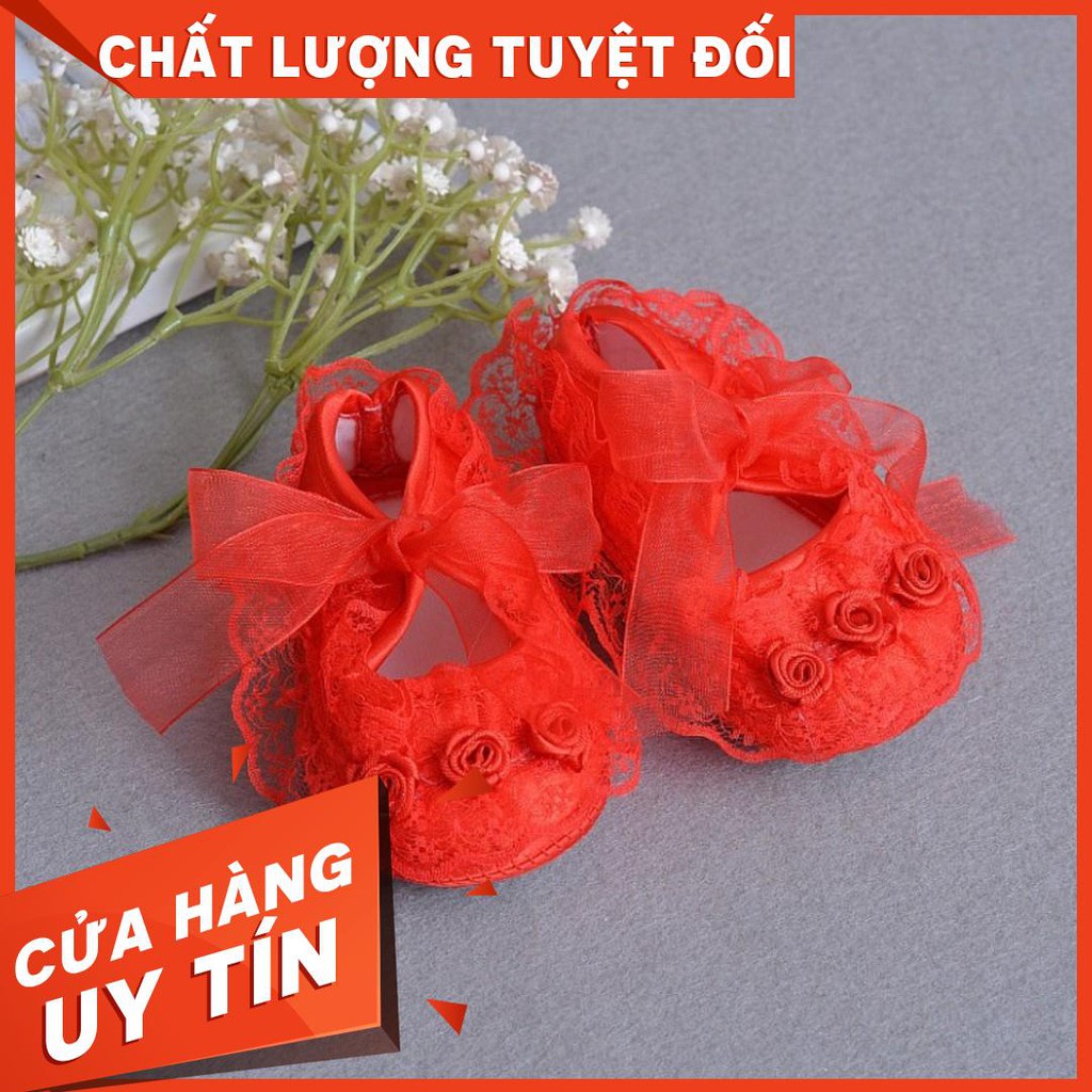 [ RẺ VÔ ĐỊCH ] Giày Tập Đi Bé Gái Ren Nhiều Màu Xinh Xắn [ CỦA HÀNG UY TÍN ]