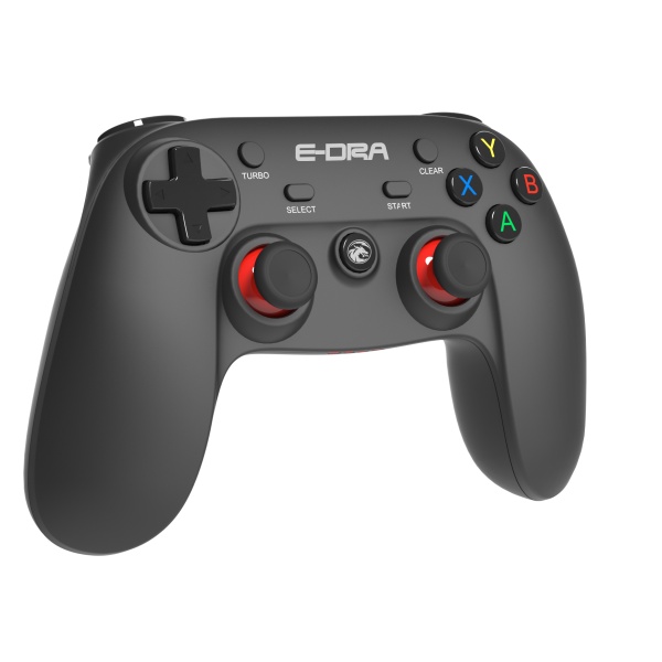 Tay Cầm Chơi Game Bluetooth E-DRA Mã EGP7601 Màu Đen - Hỗ Trợ PS4, PC, Android, IOS