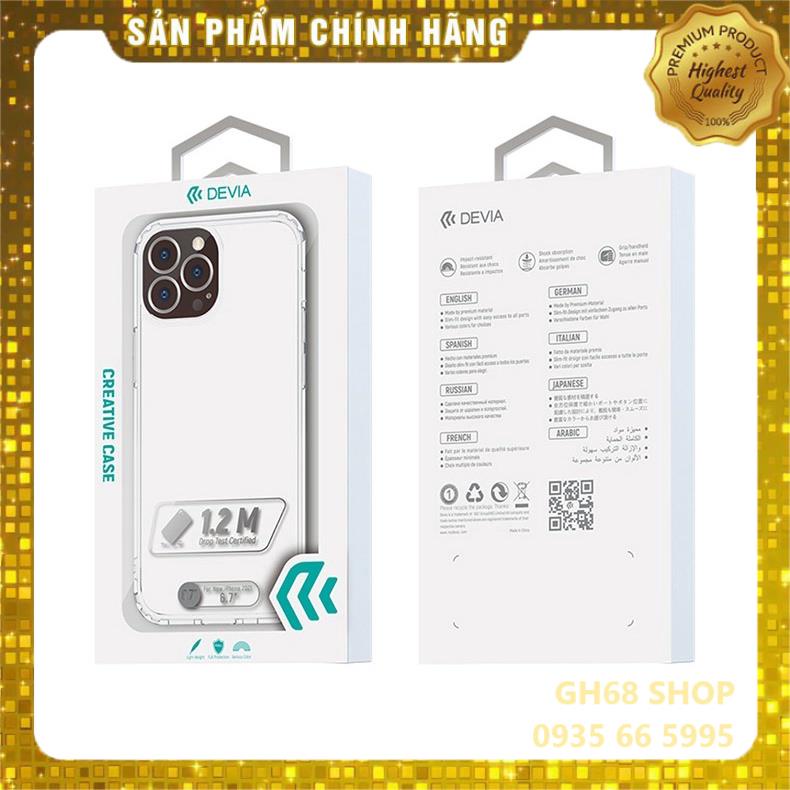 Ốp Devia trong suốt chống sốc 4 góc iphone 14 pro max , 14 pro , 14 max , 14