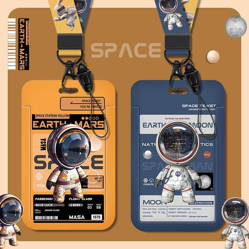 Dây Đeo Thẻ ID / Thẻ Học Sinh / Đi Làm Kèm Móc Khóa Tiện Lợi Ốp