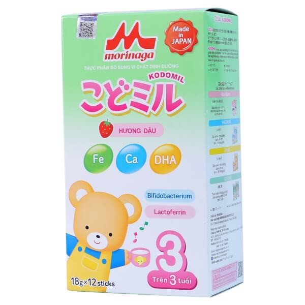 Xã hàng - Sữa Morinaga Số 3 Kodomil Hương Dâu 216G và  850g - PP chính hãng