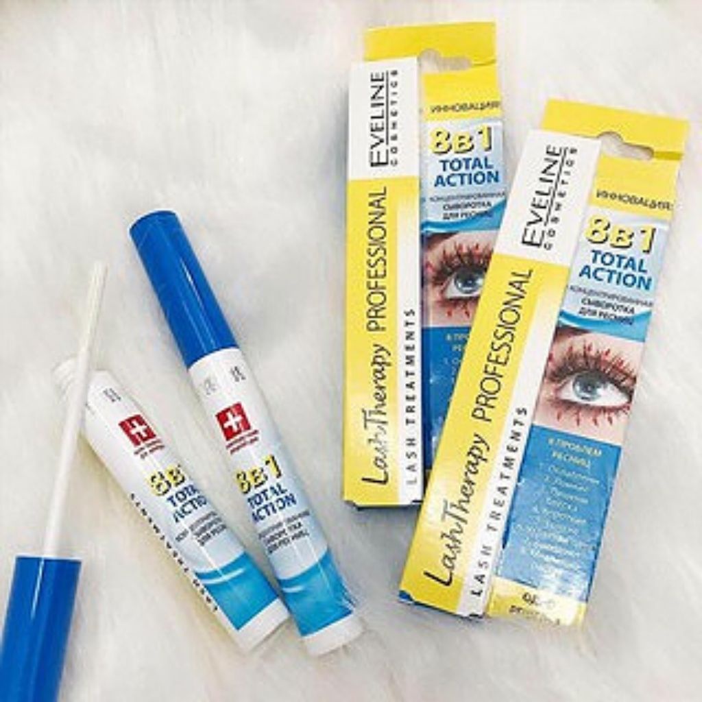 Dưỡng Mi EVELINE 8 in 1-TOTAL ACTION LASH THERAPY PROFESSIONAL,Chăm Sóc Cho Mi,Hỗ Trợ Cho Mi Mọc Dài Và Dầy Hơn.