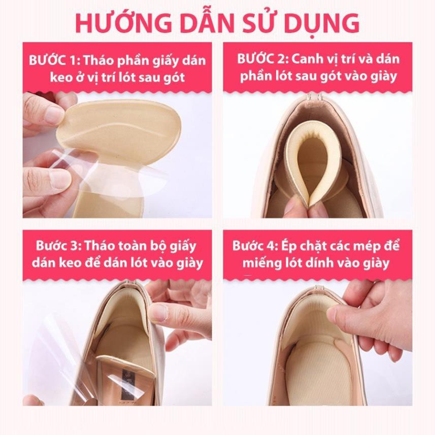 luungosung Lót Giày Cao Gót/ Giày Búp Bê Giảm Size Chống Rộng, Chống Trầy - Loại Chữ T Nửa Bàn Chân